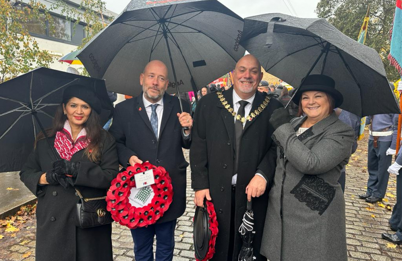 Mark at the Remembrance Sunday service
