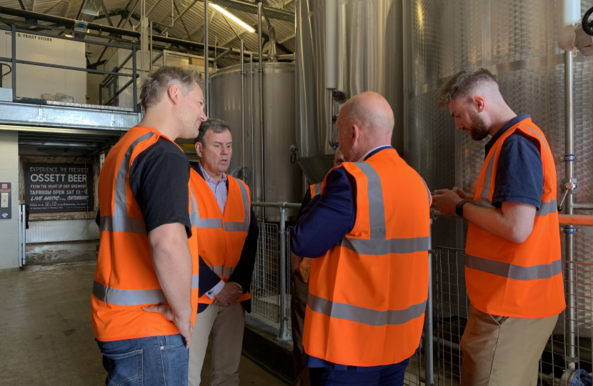 Mark and Greg chat to Ossett Brewery employees