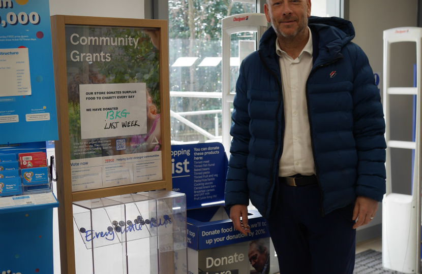 Mark and the community grants collection point