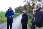 Mark meets local campaigners at the solar farm site